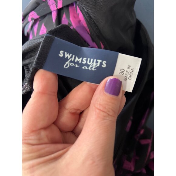 Swimsuits For All One piece Swimsuit 30 Plus Size Beach Resort Vacation Tropical - Picture 5 of 11